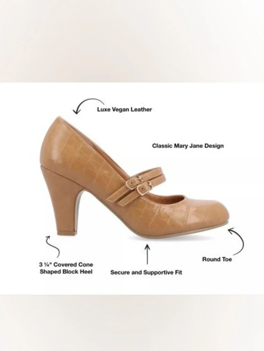 (D-4854) Journee Windy Mary Jane Pump Sz 11 - Picture 3 of 14